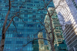 FACADE DES IMMEUBLES DE BUREAU, TIMES SQUARE, MANHATTAN, NEW-YORK, ETATS-UNIS, USA