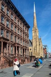 EGLISE ADVENTISTE DU SEPTIEME JOUR, MALCOLM X BOULEVARD, HARLEM, MANHATTAN, NEW-YORK, ETATS-UNIS, USA 