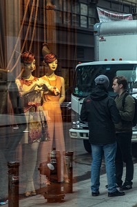 LES VITRINES DE CREATEURS DE MODE DANS LE QUARTIER DE CHELSEA, MANHATTAN, NEW-YORK, ETATS-UNIS, USA