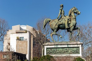 STATUE EQUESTRE DE FERDINAND-PHILIPPE D'ORLEANS (1810-1842), DUC D'ORLEANS, NEUILLY-SUR-SEINE, FRANCE 