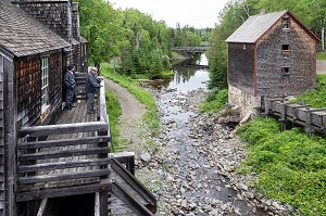 SCIERIE ET MOULIN A BLE EN BOIS, KINGS LANDING, VILLAGE HISTORIQUE ANGLOPHONE, PAROISSE DE PRINCE-WILLIAM, FREDERICTON, NOUVEAU-BRUNSWICK, CANADA, AMERIQUE DU NORD 