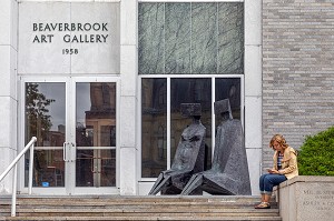 ENTREE DE LA GALERIE D'ART BEAVERBROOK, FREDERICTON, NOUVEAU-BRUNSWICK, CANADA, AMERIQUE DU NORD 