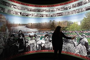 SITE DE METEPENAGIAG RETRACANT LA CULTURE ET LES ORIGINES DE LA PREMIERE NATION MI'KMAQ, MIRAMICHI, NOUVEAU-BRUNSWICK, CANADA, AMERIQUE DU NORD 