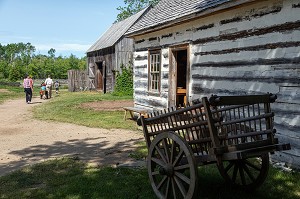 MAISON MARTIN DE 1773, VILLAGE HISTORIQUE ACADIEN, BERTRAND, NOUVEAU-BRUNSWICK, CANADA, AMERIQUE DU NORD 