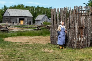 MAISON ET FERME ROBICHAUD DE 1846, VILLAGE HISTORIQUE ACADIEN, BERTRAND, NOUVEAU-BRUNSWICK, CANADA, AMERIQUE DU NORD 