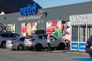 SUPERMARCHE DISCOUNT NETTO, MAGASIN D'ALIMENTATION, ISAFJORDUR, ISLANDE, EUROPE 
