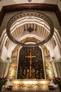 INTERIEUR DE L'ORATOIRE SAINT-JOSEPH DU MONT-ROYAL, EGLISE CATHOLIQUE, CHEMIN QUEEN MARY, MONTREAL, QUEBEC, CANADA 