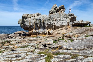 RESERVE NATURELLE DE LA ROCHE DU PREFET (ROCHERS DES VICTIMES), PENMARCH, FINISTERE, BRETAGNE, FRANCE 