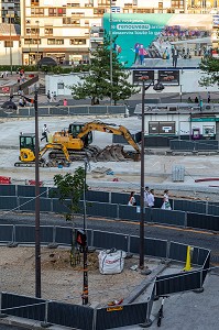 LES GRANDS TRAVAUX DU QUARTIER DE LA TOUR MONTPARNASSE, 15 EME ARRONDISSEMENT, PARIS, FRANCE 