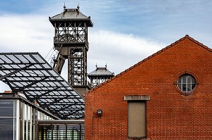 ENTREE DE FOSSE DELLOYE, MUSEE DE LA MINE DU NORD-PAS DE CALAIS, CENTRE HISTORIQUE MINIER LEWARDE, NORD, FRANCE 