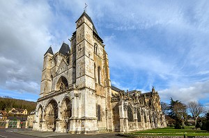 COLLEGIALE NOTRE-DAME DES ANDELYS, LES-ANDELYS, (27) EURE, HAUTE-NORMANDIE, NORMANDIE, FRANCE 