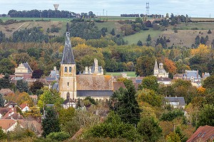 EGLISE ET VILLAGE, ANET, EURE-ET-LOIR (28), FRANCE 