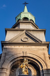 FACADE DE LA CHAPELLE NOTRE-DAME DE BON SECOURS, MONTREAL, QUEBEC, CANADA 