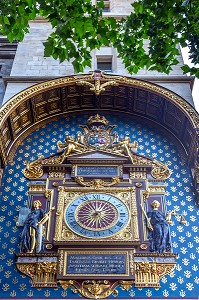 TOUR DE L'HORLOGE DU PALAIS DE LA CITE, QUAI DE L'HORLOGE SUR L'ILE DE LA CITE, PARIS, FRANCE 