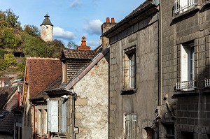 CENTRE ANCIEN DE LA VILLE D'AUBUSSON, CREUSE, FRANCE 