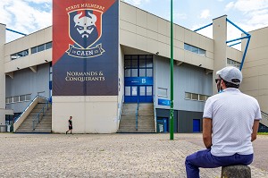 TRIBUNE BORRELLI DU STADE MALHERBE, STADE MICHEL D'ORNANO, CAEN, CALVADOS, NORMANDIE, FRANCE 