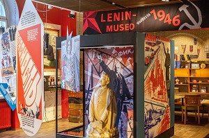 MUSEE DE LENINE, IMMEUBLE DE LA MAISON DES TRAVAILLEURS OU A EU LIEU LA RENCONTRE SECRETE ENTRE LENINE (VLADIMIR ILITCH OULIANOV) ET JOSEPH STALINE EN 1905, QUARTIER DE KAAKINMAA, TAMPERE, FINLANDE, EUROPE 