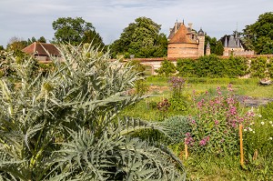 LE JARDIN POTAGER DU DOMAINE DE CHAMBRAY, LYCEE AGRICOLE DU CHATEAU DE CHAMBRAY, MESNIL-SUR-ITON, EURE, NORMANDIE, FRANCE 