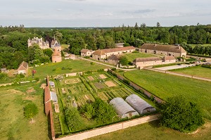 LE JARDIN POTAGER DU DOMAINE DE CHAMBRAY, LYCEE AGRICOLE DU CHATEAU DE CHAMBRAY, MESNIL-SUR-ITON, EURE, NORMANDIE, FRANCE 