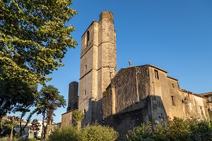 EGLISE SAINT-FELIX, LEZIGNAN-CORBIERES, AUDE, OCCITANIE, FRANCE 