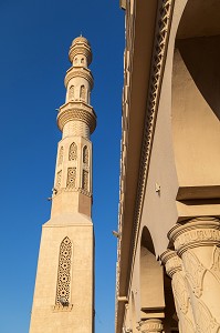 MINARET DE LA MOSQUEE AL MINA (EL MINA), HURGHADA, EGYPTE, AFRIQUE 