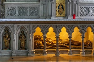 JESUS AU TOMBEAU, CHOEUR DE LA CATHEDRALE SAINT-PIERRE DE LISIEUX, PAYS D'AUGE, NORMANDIE, FRANCE 