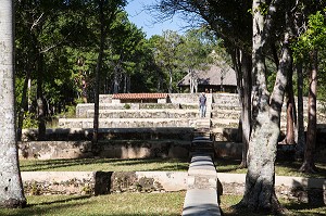 ANCIENNE TERRASSE DE SECHAGE DU CAFE, VILLAGE ECOLOGIQUE DE LAS TERRAZAS, BIOSPHERE CLASSEE COMME RESERVE MONDIALE AU PATRIMOINE DE L'HUMANITE PAR L'UNESCO, CUBA, CARAIBES 