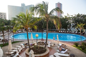 PISCINE DE L'HOTEL NACIONAL DE CUBA, LA HAVANE, CUBA, CARAIBES 