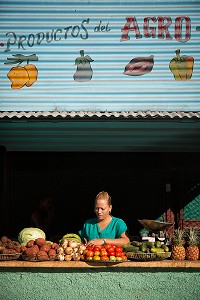 COOPERATIVE MARAICHERE (PRODUCTOS DEL AGRO), CALLE SAN MIGUEL, LA HAVANE, CUBA, CARAIBES 