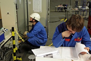 ELECTRO MECANICIENS, OLYMPIADES DES METIERS DE BRETAGNE, FRANCE 