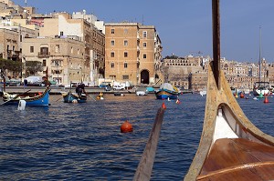 DGHAJSA, BATEAU TAXI PORT, COSPICUA, MALTE 