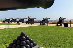 BATTERIE DE SALUTATION, SALUTING BATTERY, UPPER BARRAKKA, LA VALETTE, MALTE 