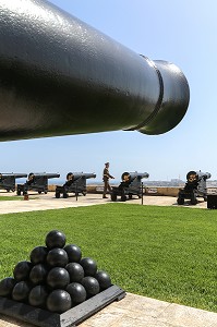 BATTERIE DE SALUTATION, SALUTING BATTERY, UPPER BARRAKKA, LA VALETTE, MALTE 