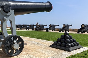 BATTERIE DE SALUTATION, SALUTING BATTERY, UPPER BARRAKKA, LA VALETTE, MALTE 