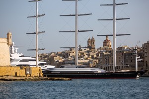 YACHT MARINA DE VITTORIOSA, GRAND PORT DE LA VALETTE, MALTE 