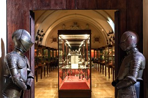 SALLE DES ARMURES, PALAIS DES GRANDS MAITRES, LA VALETTE, MALTE 