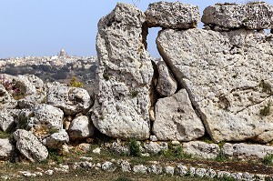 TEMPLES MEGALITHIQUES DE GGANTIJA, ILE DE GOZO, MALTE 