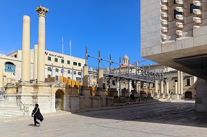 OPERA ROYAL ET NOUVEAU PARLEMENT DE MALTE REALISE PAR RENZO PIANO, LA VALETTE, MALTE 