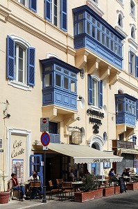 CAFE, HOTEL CASTILLE, LA VALETTE, MALTE 