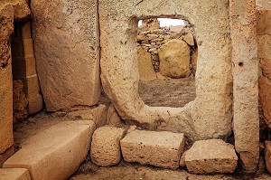 TEMPLES MEGALITHIQUES D'HAGAR QIM, INSCRITS AU PATRIMOINE MONDIAL DE L'UNESCO, MALTE 