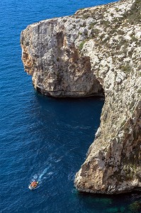 GROTTE BLEUE, GROTTE MARITIME DE 43 METRES DE LONGUEUR, PRES DE WIED IZ ZURRIEQ, DANS LE SUD OUEST DE MALTE 