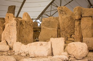 TEMPLES MEGALITHIQUES D'HAGAR QIM, INSCRITS AU PATRIMOINE MONDIAL DE L'UNESCO, MALTE 