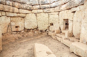 TEMPLES MEGALITHIQUES D'HAGAR QIM, INSCRITS AU PATRIMOINE MONDIAL DE L'UNESCO, MALTE 