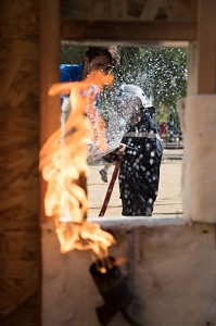 INITIATION DECOUVERTE DU METIER DE SAPEUR-POMPIER, CONGRES NATIONAL DES SAPEURS-POMPIERS DE FRANCE, AJACCIO, CORSE DU SUD (2A), FRANCE 