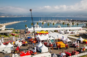 EXPOSITION DE VEHICULES ET MATERIELS DE SAPEUR-POMPIER, 124EME CONGRES DES SAPEURS-POMPIERS DE FRANCE, AJACCIO, CORSE DU SUD, FRANCE 