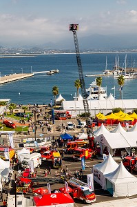 EXPOSITION DE VEHICULES ET MATERIELS DE SAPEUR-POMPIER, 124EME CONGRES DES SAPEURS-POMPIERS DE FRANCE, AJACCIO, CORSE DU SUD, FRANCE 