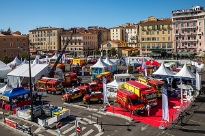 EXPOSITION DE VEHICULES ET MATERIELS DE SAPEUR-POMPIER, 124EME CONGRES DES SAPEURS-POMPIERS DE FRANCE, AJACCIO, CORSE DU SUD, FRANCE 