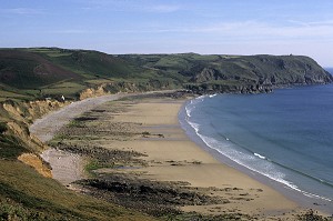 BAIE D'ECALGRAIN ET NEZ DE JOBOURG, POINTE DE LA HAGUE, MANCHE (50), FRANCE