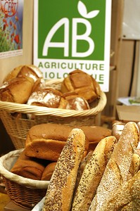 PAIN ISSU DE L'AGRICULTURE BIOLOGIQUE, AB 
