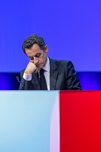 NICOLAS SARKOZY, PRESIDENT DE LA REPUBLIQUE LORS DE LA SEANCE SOLENNELLE D'OUVERTURE DU 93 EME CONGRES DES MAIRES ET DES PRESIDENTS DE COMMUNAUTES DE FRANCE 